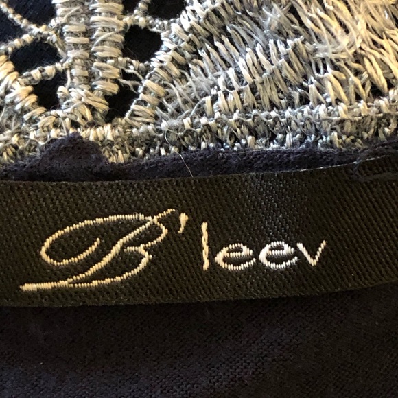 LAST CHANCE B’Leev lace top pleated swing tank top - Picture 7 of 8